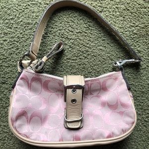 Coach mini pink handbag